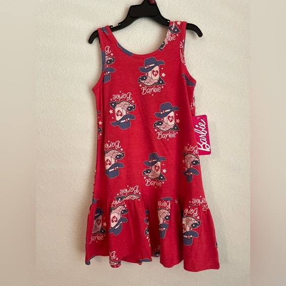 Barbie Red and Blue Kids Casual Dress size S 6/6X-NWT - Picture 5 of 5